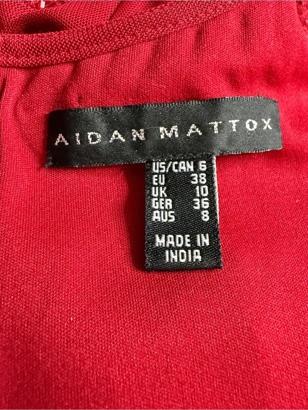 Aidan Mattox Embroidered Mesh Drop Waist Dress - Picture 10 of 12